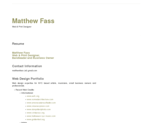 matthewfass.com: Matthew Fass
