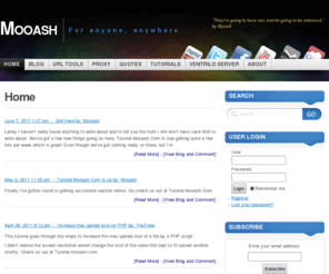 mooash.com: Mooash « For anyone, anywhere
For anyone, anywhere