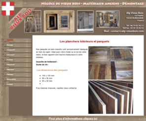 plancher-sapin.com: Parquets et planchers en sapin par Alp Vieux Bois
Toutes les dimensions de parquets et planchers des Alpes disponibles en bois massif. Alp vieux Bois, votre partenaire pour la construction en bois véritable et authentique.