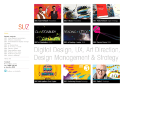 suz.co.uk: Suzy Hogg :: online portfolio
Interactive Art Director