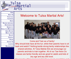 tulsamartialartstkd.com: Tulsa Martial Arts
We have a variety of Martial Arts Programs at Tulsa Martial Arts. We have programs in traditional taekwondo, olympic-style sport taekwondo, and martial arts conditioning seminars. Additionally, we offer classes in Kenpo, Bukendo, Kobujutsu and Arnis.