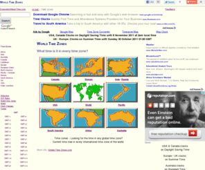 global-time-zones.com: Time Zones - Current Time in every Time Zone of the World
Time zones - Looking for the time in any global time zone? Current time now in every international time zone of the world.