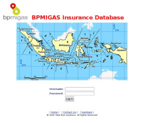 bpmigasinsurance.com: BP MIGAS Insurance Database Homepage
