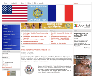 rotaryiccusafrance.org: Rotary CIP FRANCE USA
Site web du comité inter-pays France USA du Rotary. Web site of the Rotary USA FRANCE Intercountry committees