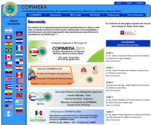 copimerainternacional.org: - Confederación Panamericana de Ingeniería Mecánica, Eléctrica, Industrial y Ramas Afines -
