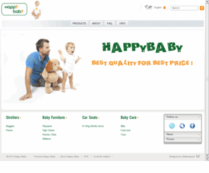 happybabyproject.com: Happy Baby
Happy Baby (England). Happy Baby company produces high-quality, reliable and comfortable prams, playpens, baby walkers, highchairs, car seats as well as other children products.