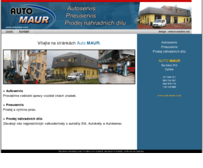 automaur.com: Auto MAUR - autoservis, pneuservis, prodej nhradnch dl
