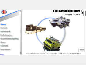 hemscheidt.com: Hemscheidt Fahrwerktechnik - Wir entwickeln Stoßdämpfer und Federungen für Busse, LKW und spezielle Anwendungen wie z. B. Militärfahrzeuge
Hemscheidt Fahrwerktechnik - Mehr als 65 Jahre Erfahrung in Produktion und Entwicklung von Stoßdämpfern.