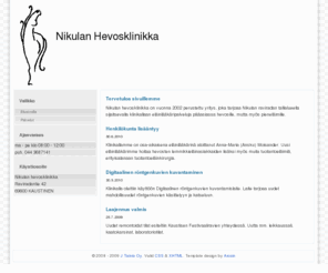 nikulanhevosklinikka.fi: Nikulan Hevosklinikka
description