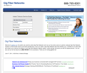 gigfiber.net: Gig Fiber Networks
gigfiber.net - Gig Fiber Networks