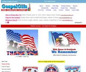 onegreatland.com: Patriotic American Clipart: God Bless America
Patriotic American Christian clip art for sharing your faith and your love for America.