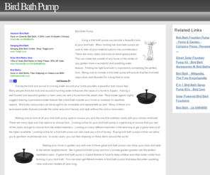 birdbathpump.info: Bird Bath Pump
Bird Bath Pump