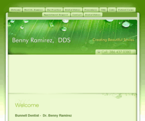 drbennyramirez.com: Bunnell Dentist -  Dr Benny Ramirez - Family Dental Care Flagler County Florida 32110
Bunnell Dentist, Dr. Benigno 