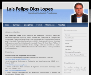 felipelopes.com: Luis Felipe Dias Lopes
Estatística e Produtividade & Qualidade