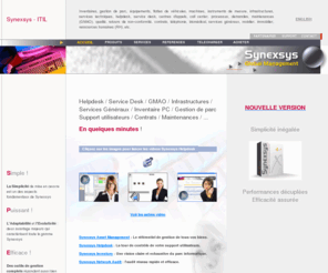 helpdesk-solutions.com: gestion de parc, inventaire informatique, audit réseau, helpdesk
gestion de parc, de biens matériels et immatériels, helpdesk, processus ITIL, SLA. Synexsys, une solution qui répond à tous vos besoins.
