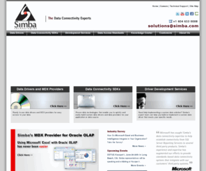 odbcsdks.com: Simba Technologies ODBC, JDBC, OLE DB, ADO.NET, OLE DB for OLAP (ODBO)&XML for Analysis (XMLA) Solutions
Simba Technologies - We provide ODBC, JDBC, OLE DB, ADO,NET, SQL, OLE DB for OLAP (ODBO), XML for Analysis (XMLA) and MDX connectivity solutions.