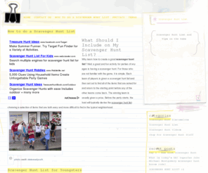 scavengerhuntlist.org: Best Scavenger Hunt List
Scavenger Hunt List and Resources to Help You Have More Fun!