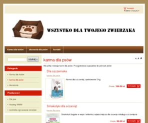 zoologicznysklep.com.pl: karma dla psów - Sklep zoologiczny
Internetowy sklep zoologiczny.Oferujemy kramy dla psów i kotów