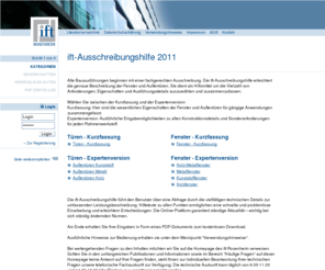 ausschreibungsmanager.com: ift Online Ausschreibungshilfe | Home
ift Online Ausschreibungshilfe