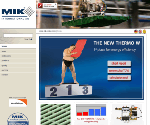 premium-flooring.net: MIK INTERNATIONAL AG - plastic flooring and heating systems im for livestock husbandry
MIK INTERNATIONAL AG - World-wide leading specialist for plastic flooring from the farrowing up to the finishing