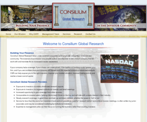 consiliumglobalresearch.com: Consilium Global Research
Home Page