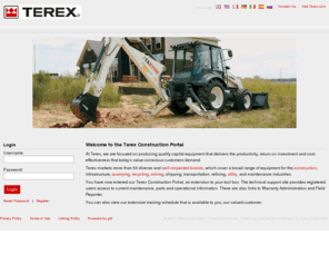 cpexpress.com: Welcome to the Terex Construction Portal | Terex
This is the home | Terex