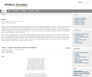 whiskeryancestors.org: Whiskery Ancestors
Whiskery Ancestors - genealogy research