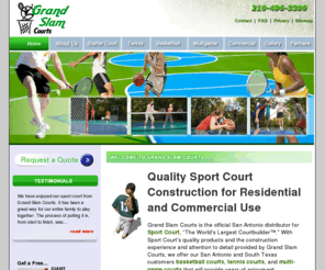 sanantoniobasketballcourts.com: Sport Court Construction in San Antonio Texas | Grand Slam Courts
Sport Court construction in San Antonio. Quality backyard and commercial basketball, tennis, and multi-game courts from South Texas' most experienced builder.