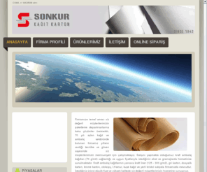 sonkurkagit.com: Sonkur Kağıtçılık Tic.San.Ltd.Şti. - Hoşgeldiniz
Sonkur Kağıtçılık Sektörün önde gelen firmalarından birisidir.