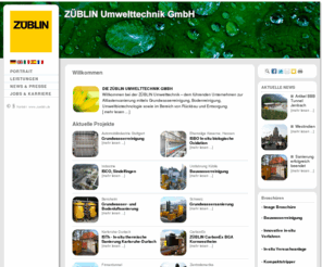 zueblin-umwelttechnik.com: Züblin Umwelttechnik GmbH - Willkommen
ZÜBLIN Umwelttechnik – das führende Unternehmen zur Altlastensanierung: Grundwasserreinigung, Bodenreinigung, Umweltbiotechnologie, Rückbau und Entsorgung