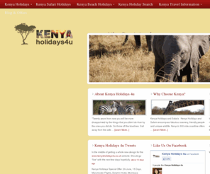 kenyaholidays4u.com: Kenya Holidays
Kenya Holidays and Kenya Safari Holidays. Call our Freephone enquiry number 0808 1089 100 for out latest Kenya Safari and Kenya Beach Holiday bargains. 