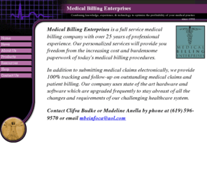 medicalbillingenterprises.com: Medical Billing Enterprises
Medical Billing And Consulting