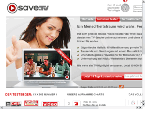 save-tiwi.com: Save.TV - Next Generation Recording
Save.TV - Ihr persönlicher Online-Videorecorder der neuesten Generation mit privatem Videoarchiv. Einfachste Bedienung, orts- und zeitunabhängig - 2 Wochen kostenlos testen.