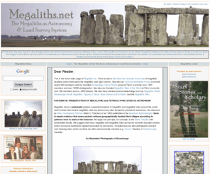 megaliths.net: Megaliths of the World as Astronomy - Megalithic Sites - Standing Stones
Megaliths of the World as Astronomy - Megalithic Sites - Standing Stones Megaliths.net