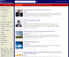 serwisnieruchomosci.com: Serwis Nieruchomości | Rynek nieruchomości | Aktualności | Ciekawostki
Serwis nieruchomości - najnowsze wydarzenia i ciekawostki z rynku nieruchomości