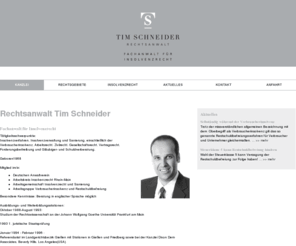 bankruptcy-frankfurt.com: Rechtsanwalt, Fachanwalt für Insolvenzrecht - Tim Schneider - Fernwald, Gießen
Willkommen bei Rechtsanwalt und Fachanwalt für Insolvenzrecht Tim Schneider.