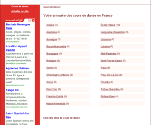 coursdedanse.net: Cours de danse
Annuaire des cours de danse en France. Cours de danse
