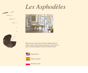 lesasphodeles.com: Les Asphodèles - Chambres d'hôtes et ateliers créatifs en Cévennes
Chambres d'hôtes en Cévennes (Gard). Ateliers créatifs et stages de découverte des plantes utiles des montagnes des Cévennes aux Saintes-Maries-de-la-Mer, tableaux et papiers végétaux.