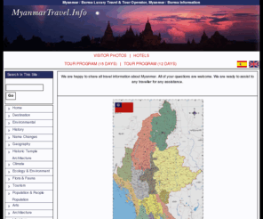 myanmartravel.info: Myanmar Travel, Myanmar Tour Informations
Myanmar / Burma Luxury Travel & Tour Operator, Myanmar / Burma Informations