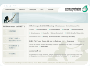 nb-technologies.info: nb-technologies - Mikrosystemtechnik - Homepage
