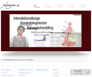 johanagren.se: Johan Ågren
An interaction design (user experience) consultant on different usability topics