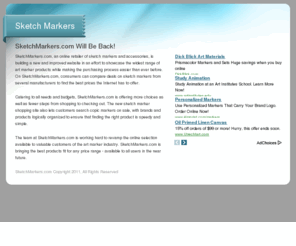 sketchmarkers.com: Sketch Markers – SketchMarkers.com
The SketchMarkers.com team is continuously working to bring you an all-new sketch marker site. Check back with SketchMarkers.com again!