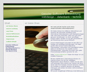 bgeissler.de: Geissler – Software – Entwicklung
Geissler – Software – Entwicklung