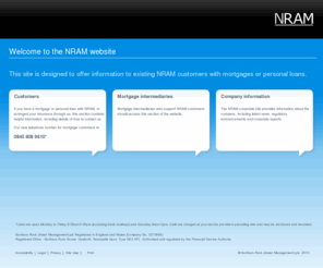 nrassetmanagement.com: Home - NRAM
Northern Rock (Asset Management), which you will now see us refer to as NRAM.