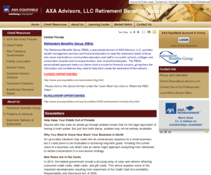 centralfloridarbg.com: AXA Advisors
Stuart Harris,Wilmington, NC, North Carolina, Educators, Teachers, Non-profits

Financial Advisor, Adviser, Financial, planning, Advice, Success, Goals, Trust, Asset Management, Retirement, Retirement planning, Investments, Investment planning, Investment managers, Portfolio, Insurance, Annuities, Education funding, College funding, Asset allocation, Mutual funds, Asset Management, Asset Management Account, Asset Allocation, Brokerage, Broker,Wealth Protection, Wealth, 401k, 401(k), 403b, 403(b), 529 Plans, SEP, Online financial tools, Calculators, News, Financial Articles, Stock Quotes, Advice and Services, IRA, Roth IRA, Tax Sheltered, group benefits, long-term care, group insurance, disability, health, life, annuities, stocks, bonds, mortgage insurance, Annuities, TSA, Trusts, Life Insurance, Variable Life Insurance, Variable annuities, Fixed annuities, Estate planning, Executive benefits, COLI, Corporate Owned Life Insurance, Capital, Building Futures, Your Future Your Way

