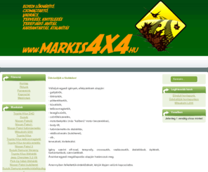 markis4x4.hu: Üdvözöljük a fõoldalon!
Joomla! - dinamikus portlmotor s tartalomkezel rendszer