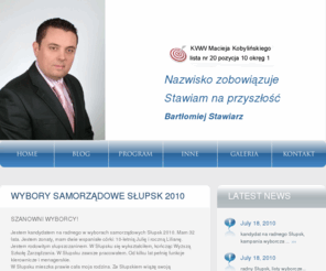bartekstawiarz.pl: Bartłomiej Stawiarz - kandydat na radnego
