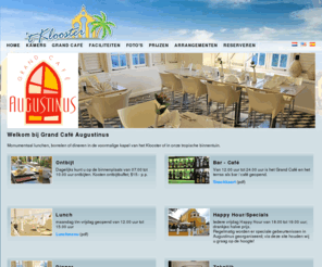 grandcafe-augustinus.com: Curacao Grand Café Augustinus
Grand Café Augustinus, in de voormalige kapel van het klooster,
          biedt ontbijt, avondeten, diner, lunch, terras, snacks en nog veel meer!