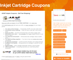 inkjetcartridgecoupons.com: Inkjet Cartridge Coupons
Inkjet cartridge coupons from your favorite inkjet suppliers online. Start saving on inkjet cartridges and get the best deals with our coupons. Get ink cheap and save.