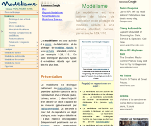 mini-modele.com: Modélisme
Le modélisme est une activité de loisirs de fabrication et de pilotage de modèles réduits...